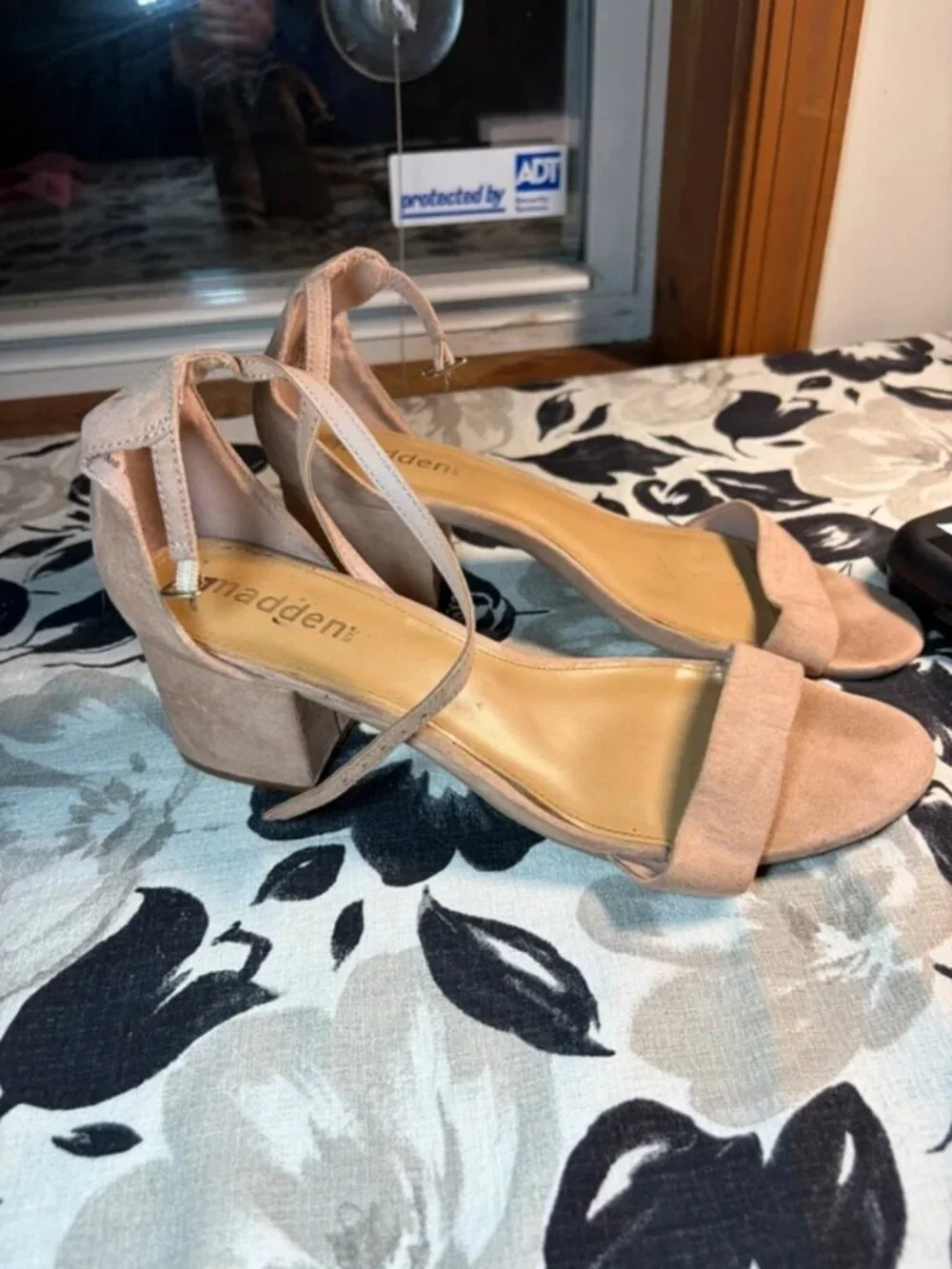 Tan suede Madden Girl heels